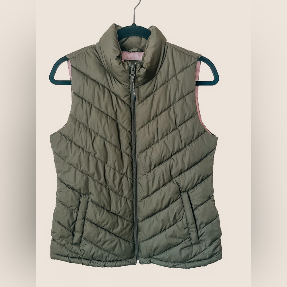 Gap Green Puff Vest
